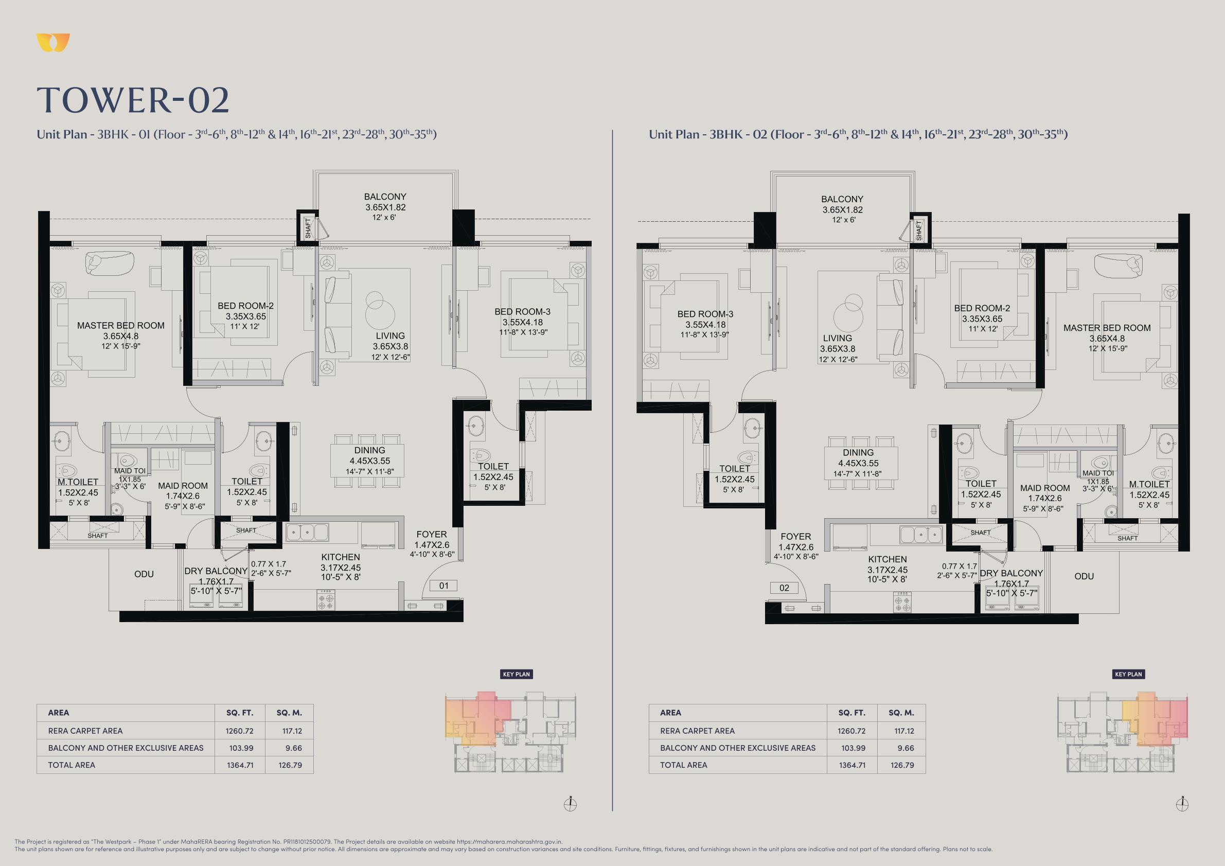 3 BHK Floor Plan